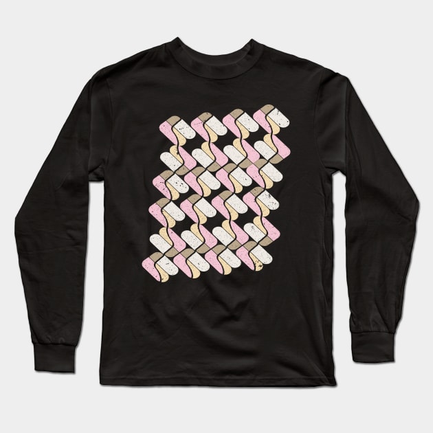 Colorful shapes seamless pattern Long Sleeve T-Shirt by Ezzkouch